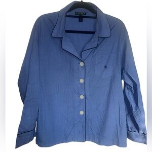 Lauren Ralph Lauren 100% Cotton long sleeve men’s button down Pajamas Set XL
